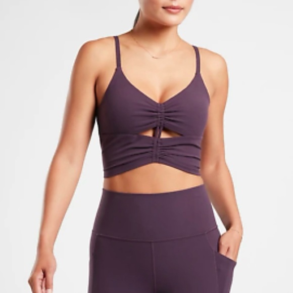 Athleta Other - Athleta | Cinch Longline Bra A-C, Purple Color, Size XL - NWT